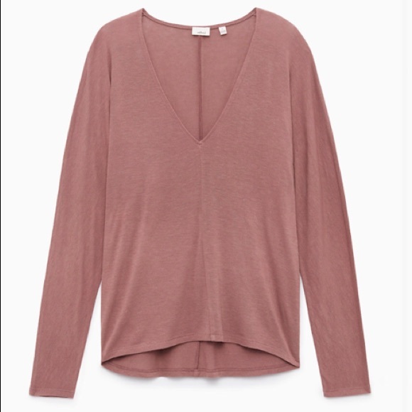 Aritzia Wilfred Fragon Shirt in Grey